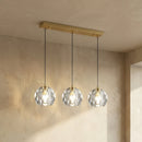 Crystal Ball Linear Round Chandelier