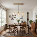 Crystal Ball Linear Round Chandelier
