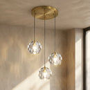 Crystal Ball Linear Round Chandelier