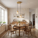 Crystal Ball Linear Round Chandelier