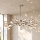 Crystal Ball Round Cluster Chandelier