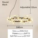 Crystal bionic petals gold chandelier for dining room