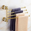 Crystal brass bathroom accessories set gold bathroom hardware