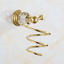 Crystal brass bathroom accessories set gold bathroom hardware