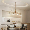 Crystal brass glass pendant chandelier for kitchen