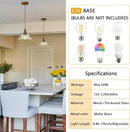 Crystal brass glass pendant chandelier for kitchen