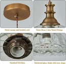 Crystal brass glass pendant chandelier for kitchen