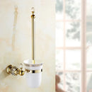Crystal brass gold toilet paper holder bathroom accessory