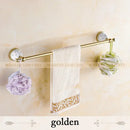 Crystal brass gold toilet paper holder bathroom accessory