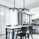 Crystal Chandelier for Dining Room with 8-Light for Modern Farmhouse Design