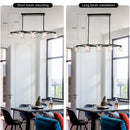 Crystal Chandelier for Dining Room with 8-Light for Modern Farmhouse Design