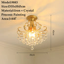 Crystal Chandelier Modern Design with Iron and Elegant Crystal Finish