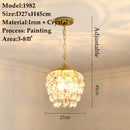 Crystal Chandelier Modern Design with Iron and Elegant Crystal Finish