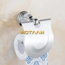 Crystal chrome toilet paper holder bathroom wall mount rack