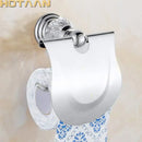 Crystal chrome toilet paper holder bathroom wall mount rack