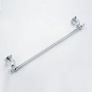 Crystal chrome towel bar bathroom rack with faceted accent