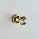 Crystal chrome wall hook set gold and antique brass bathroom decor