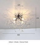 Crystal dandelion chandelier led pendant lamp for dining room