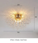 Crystal dandelion chandelier led pendant lamp for dining room