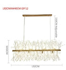 Crystal dandelion chandelier led pendant lamp for dining room