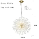 Crystal dandelion chandelier led pendant lamp for dining room