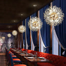 Crystal dandelion chandelier led pendant lamp for dining room