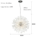 Crystal dandelion chandelier led pendant lamp for dining room