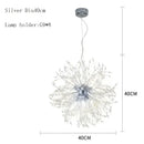 Crystal dandelion chandelier led pendant lamp for dining room