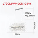 Crystal dandelion chandelier led pendant lamp for dining room