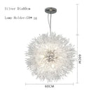 Crystal dandelion chandelier led pendant lamp for dining room