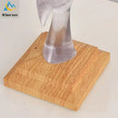 Crystal eagle led table table lamp for bedroom wood base
