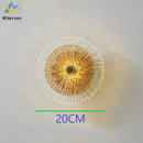 Crystal led wall lamps golden glass sconce living room decor