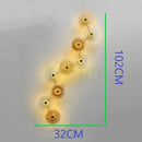Crystal led wall lamps golden glass sconce living room decor
