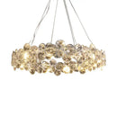 Crystal magic ring pendant light dining room crystal bubble chandelier