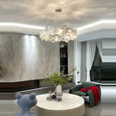 Crystal magic ring pendant light dining room crystal bubble chandelier