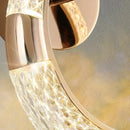 Crystal nordic wall sconce gold ring bedroom light