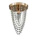 Crystal sun flower gold & silver ceiling light bedroom chandelier