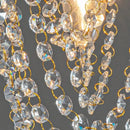 Crystal sun flower gold & silver ceiling light bedroom chandelier