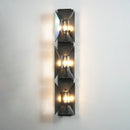 Rectangular Triple Crystal Wall Lamp