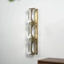 Rectangular Triple Crystal Wall Lamp