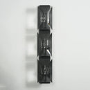 Rectangular Triple Crystal Wall Lamp