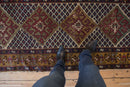 3.5x10.5 Vintage Caucasian Rug Runner