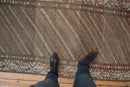 3x8.5 Vintage Distressed Hamadan Rug Runner