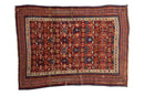 4x5 Antique Caucasian Square Rug