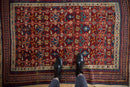 4x5 Antique Caucasian Square Rug