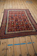 4x5 Antique Caucasian Square Rug