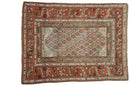 4x5 Vintage Distressed Kurd Square Rug