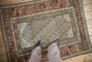 4x5 Vintage Distressed Kurd Square Rug