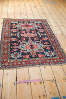 3x4 Vintage Karaja Square Rug