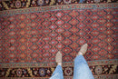 4.5x10.5 Antique Kurdish Rug Runner